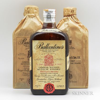 Ballentines, 3 4/5 quart bottles 