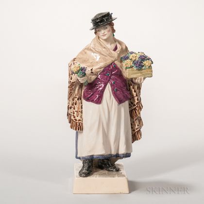 Charles Vyse Pottery Figure The Shawl 