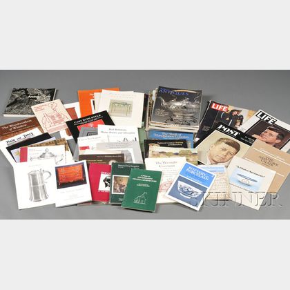 Thirty-five Assorted Reference Books on Style, Architecture, Furniture, Antiques, and Nine Magazines