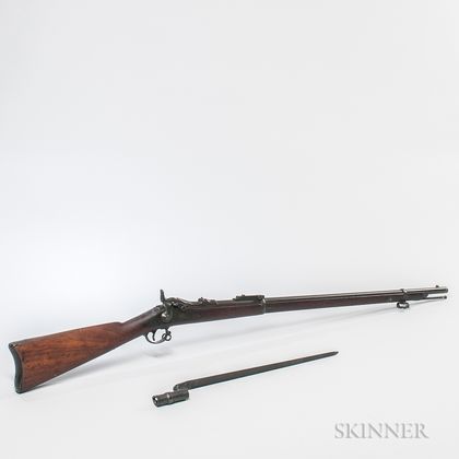 U.S. Model 1884 Trapdoor Springfield Rifle and Bayonet