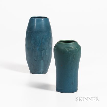 Two Rookwood Pottery Matte Glaze Vases