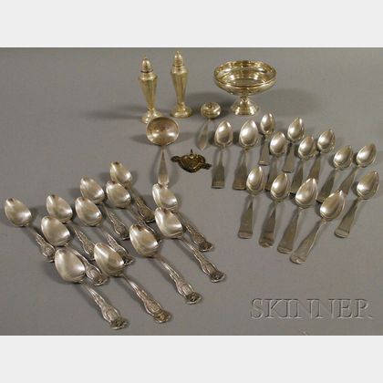 Group of Silver and Silver-plated Flatware and Serving and Other Items
