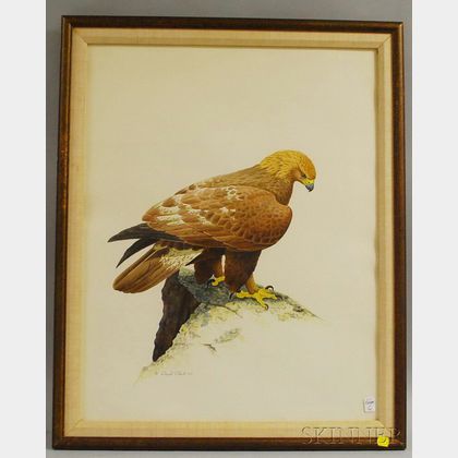 David Plank (American, b. 1934) Golden Eagle at Watch