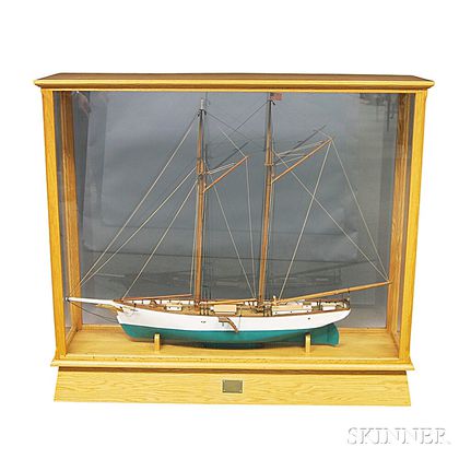 Cased Ship Model of the John A. Cole 