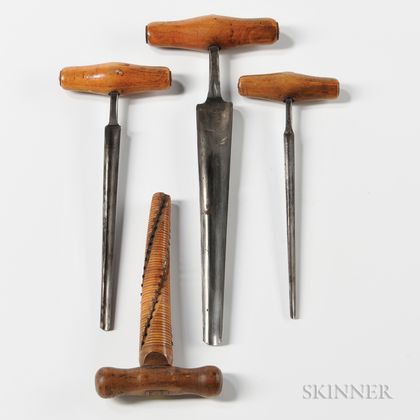 Four Musical Instrument Maker's Tools