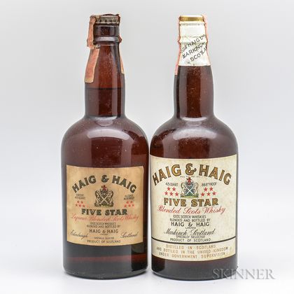 Haig & Haig Five Star, 2 4/5 quart bottles 