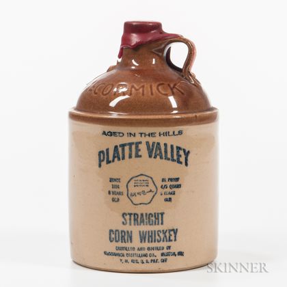 Platte Valley Staright Corn Whiskey 6 Years Old