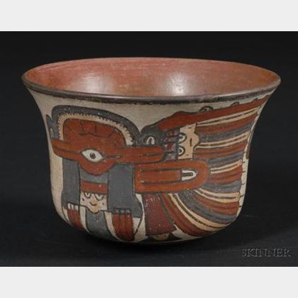 South American Polychrome Pottery Bowl