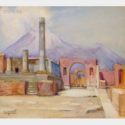 Eben Farrington Comins (American, 1875-1949) View of Pompeii