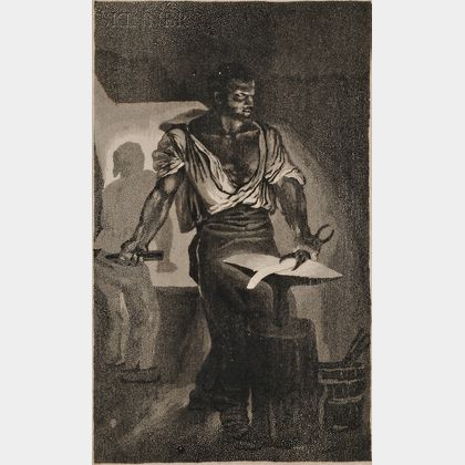 Eugène Delacroix (French, 1798-1863) Un forgeron
