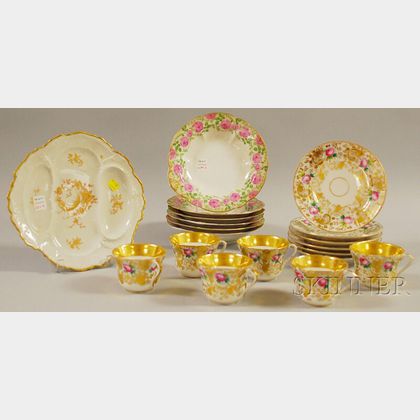Group of Assorted Decorated Porcelain Tableware
