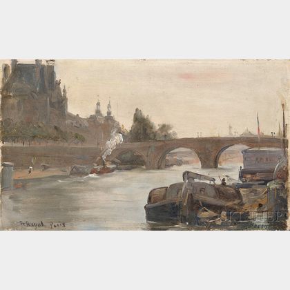 Henry Bacon (American, 1839-1912) Pont Royal, Paris