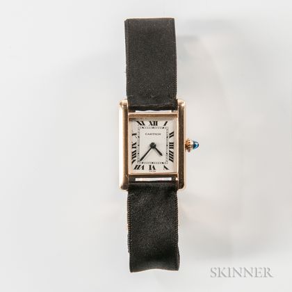 Cartier Tank 18kt Gold Manual-wind Wristwatch