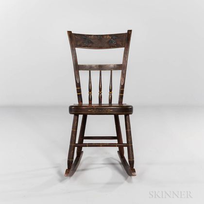 Small Painted Windsor Rocking Chair