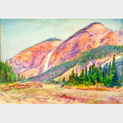 Dodge MacKnight (American, 1860-1950) Mountain Landscape