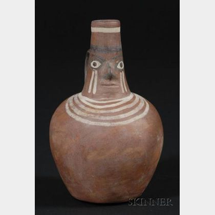 South American Pre-Columbian Polychrome Pottery Vessel
