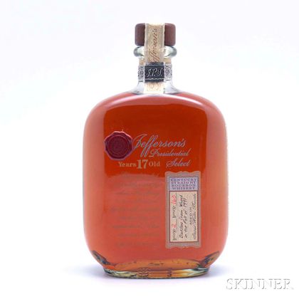 Jeffersons Prersidential Select 17 Years Old 1991, 1 750ml bottle 