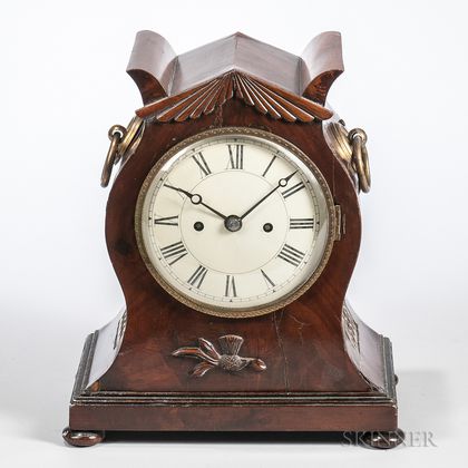 F&A Harwood Double Fusee Bracket Clock