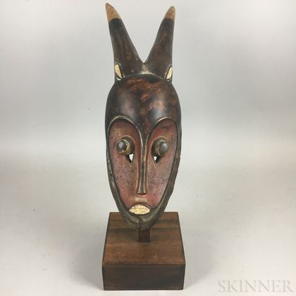 Baule-style African Antelope Mask