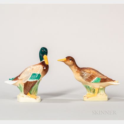 Pair of Wedgwood Bone China Ducks