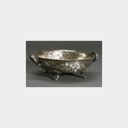 Dominick & Haff Aesthetic Movement Hammered Sterling Bowl