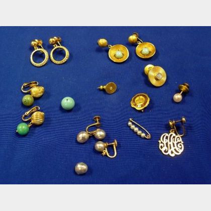 Group of 14kt Gold Jewelry Items