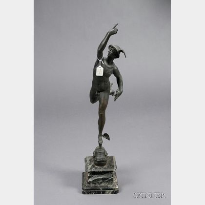 French Bronze "Grand Tour" Figure After Giambologna's Mercury