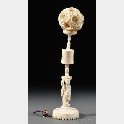 Ivory Sphere on a Stand