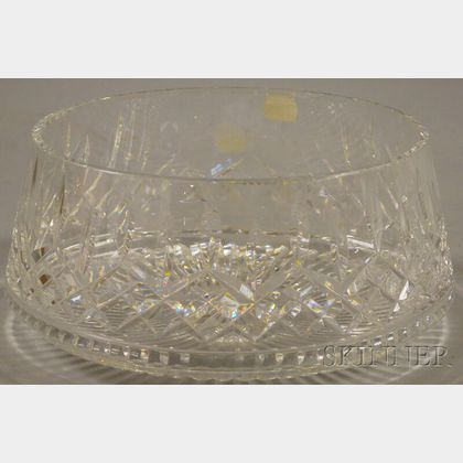 Large Waterford Colorless Cut Crystal Center Bowl