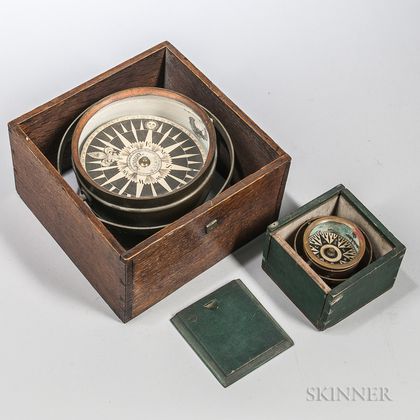 Samuel Emery Gimbaled Ship's Compass