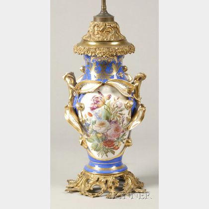 Paris Porcelain Vase Lampbase