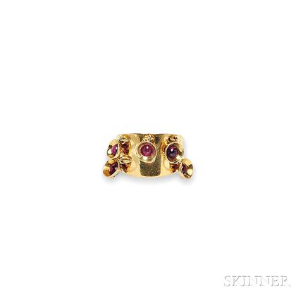 18kt Gold, Ruby, and Diamond Ring, Schlumberger for Tiffany & Co.