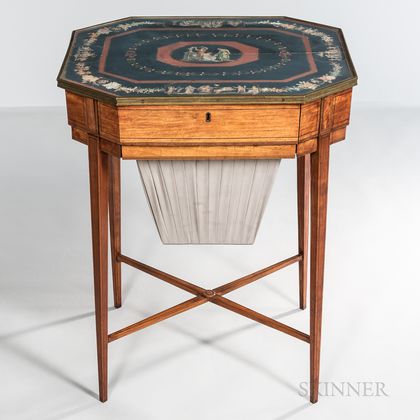 Classical Decorated Sewing Table