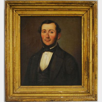 American School, 19th Century Portrait of a Man.