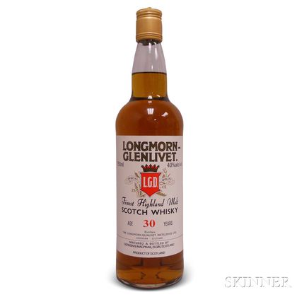 Longmorn-Glenlivet 30 Years Old, 1 750ml bottle 
