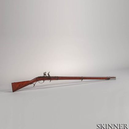 U.S. Model 1819 Hall Breech Loading Flintlock Rifle