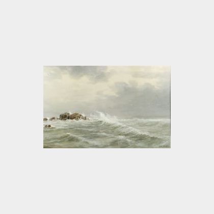 Samuel R. Chaffee (American, 19th/20th Century) Rough Seas
