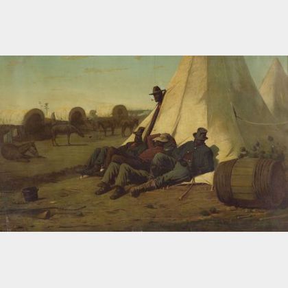After Winslow Homer (American, 1836-1910) ARMY TEAMSTERS.