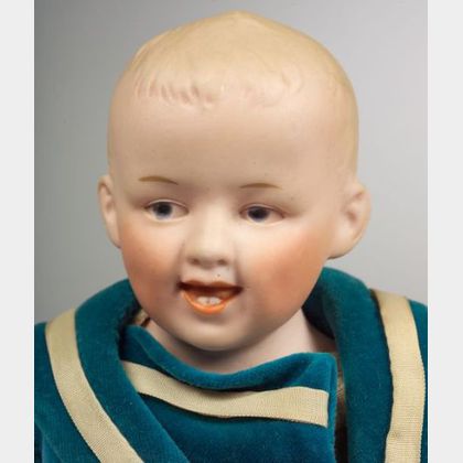 Heubach Laughing Character Bisque Shoulder Head Boy Doll