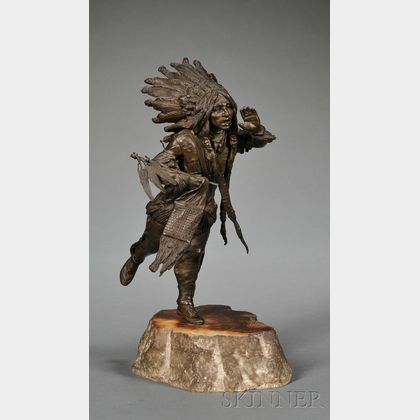 Austrian Bronze Figure of an Indian Chief