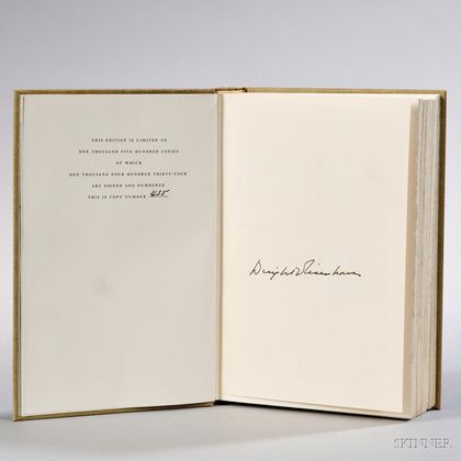 Eisenhower, Dwight D. (1890-1969) The White House Years: Mandate for Change 1953-1956, Signed Copy.