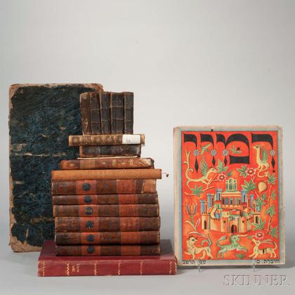 Group of Hebrew and English Books and Periodicals