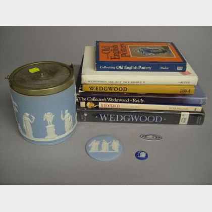 Six Wedgwood Jasper Items and Six Related Reference Books