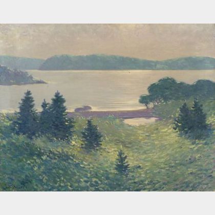 Dwight Blaney (American, 1865-1944) View from Ironbound Island to Frenchman Bay
