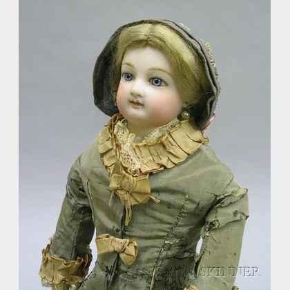 Early Jules Steiner Clockwork Waltzing Automaton Doll