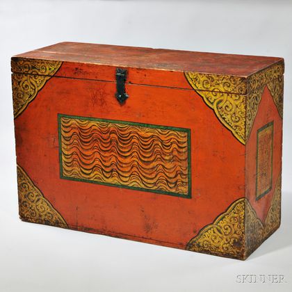 Covered Wood Storage Box