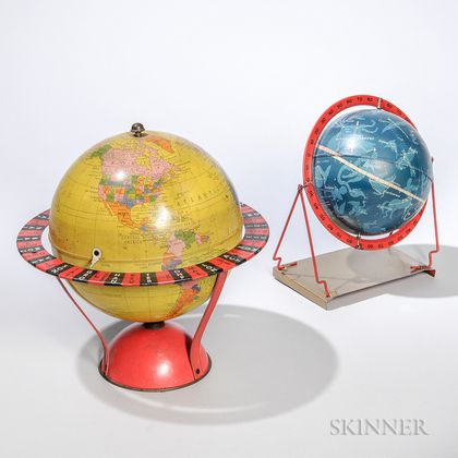 Terrestrial and Celestial Globes 
