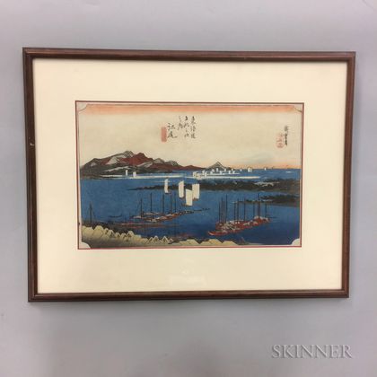 Utagawa Hiroshige (1797-1858),Ejiri 