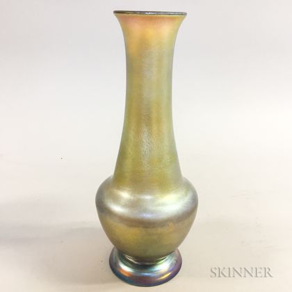 Nash Iridescent Art Glass Vase