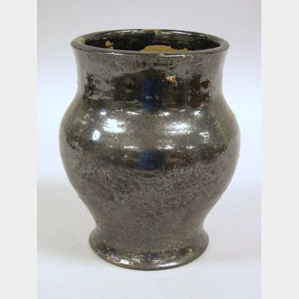 North State Pottery Co. Black Glazed Pottery Vase